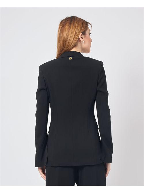 Manila Grace Single-Breasted Black Jacket MANILA GRACE | G164VUMA001